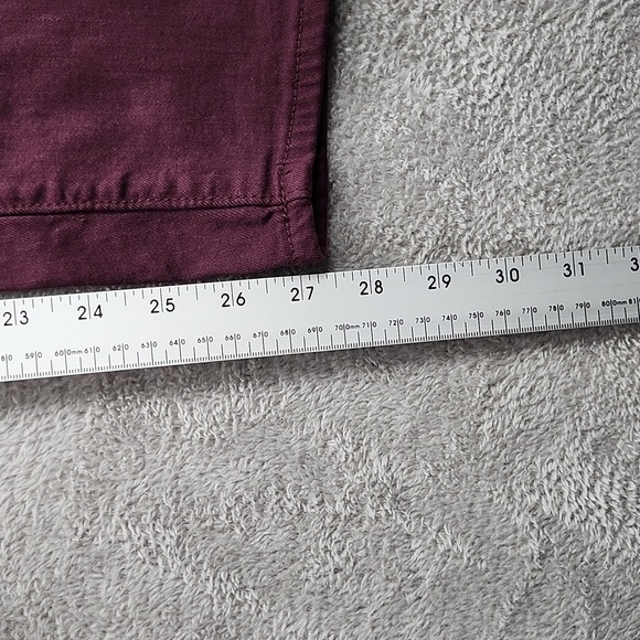 Bullhead Jeans Womens 28 High rise Skinniest Burgundy 5 Pocket Zip Closure - Picture 8 of 13